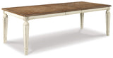 Realyn - Rectangular Dining Room Extension Table - Chipped White