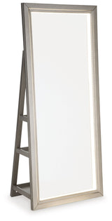 Evesen - Champagne - Floor Standing Mirror/Storage