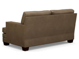 Couture Leather - Brayden Leather Loveseat - Dark Brown