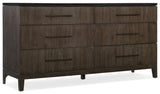 Miramar Aventura - Raphael 6-Drawer Dresser - Dark Gray