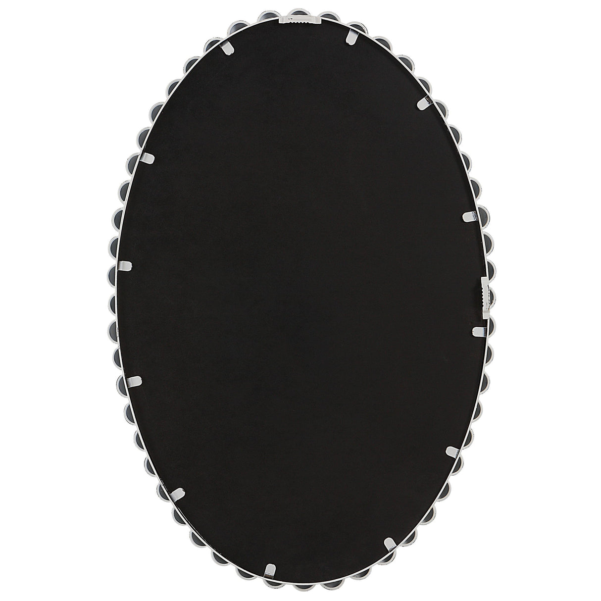 Serna - White Oval Mirror