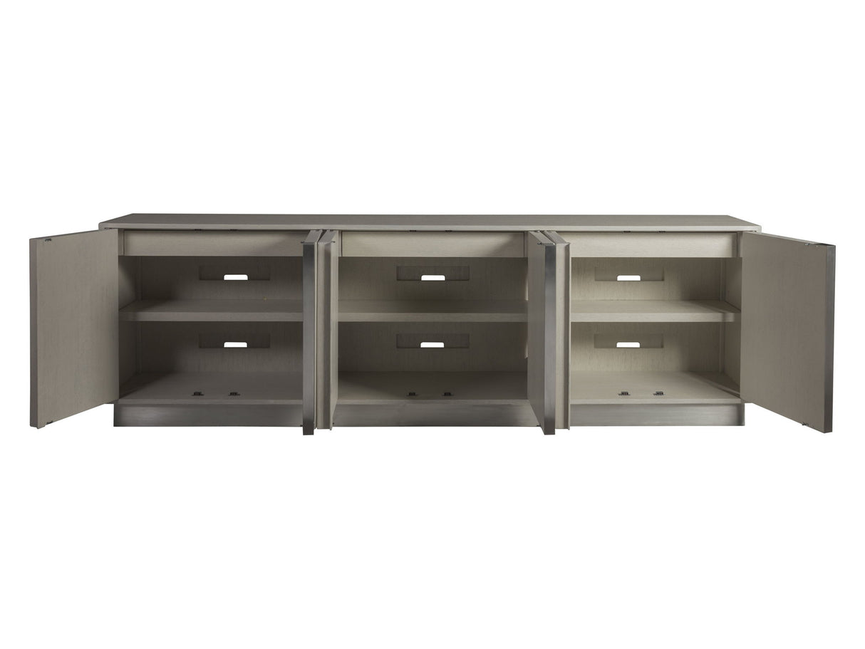 Signature Designs - Gradient Long Media Console - Dark Gray