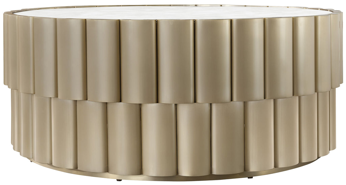Melange - Time Flies Cocktail Table - Gold