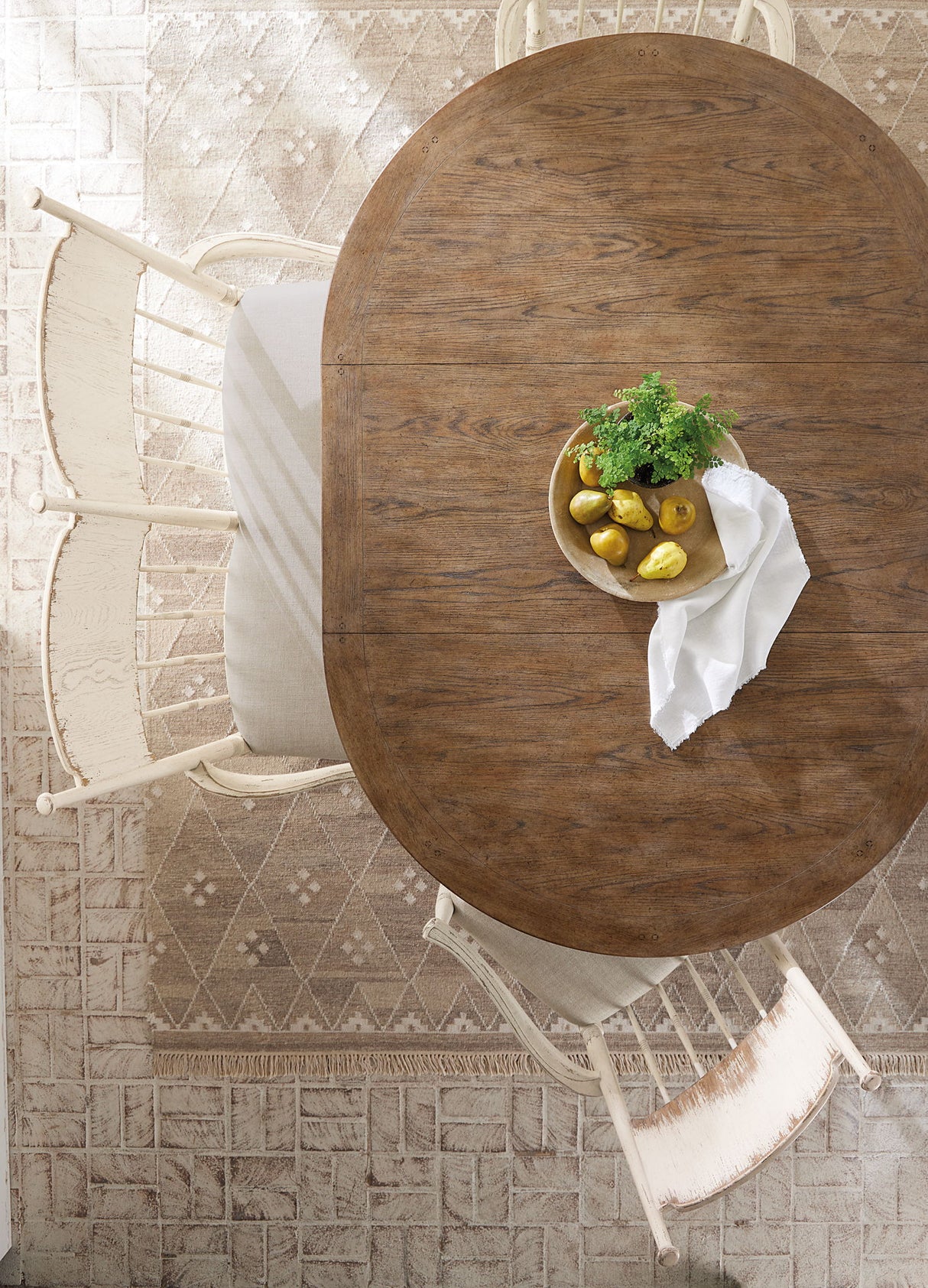 Americana - Round Pedestal Dining Table With One 22" Leaf