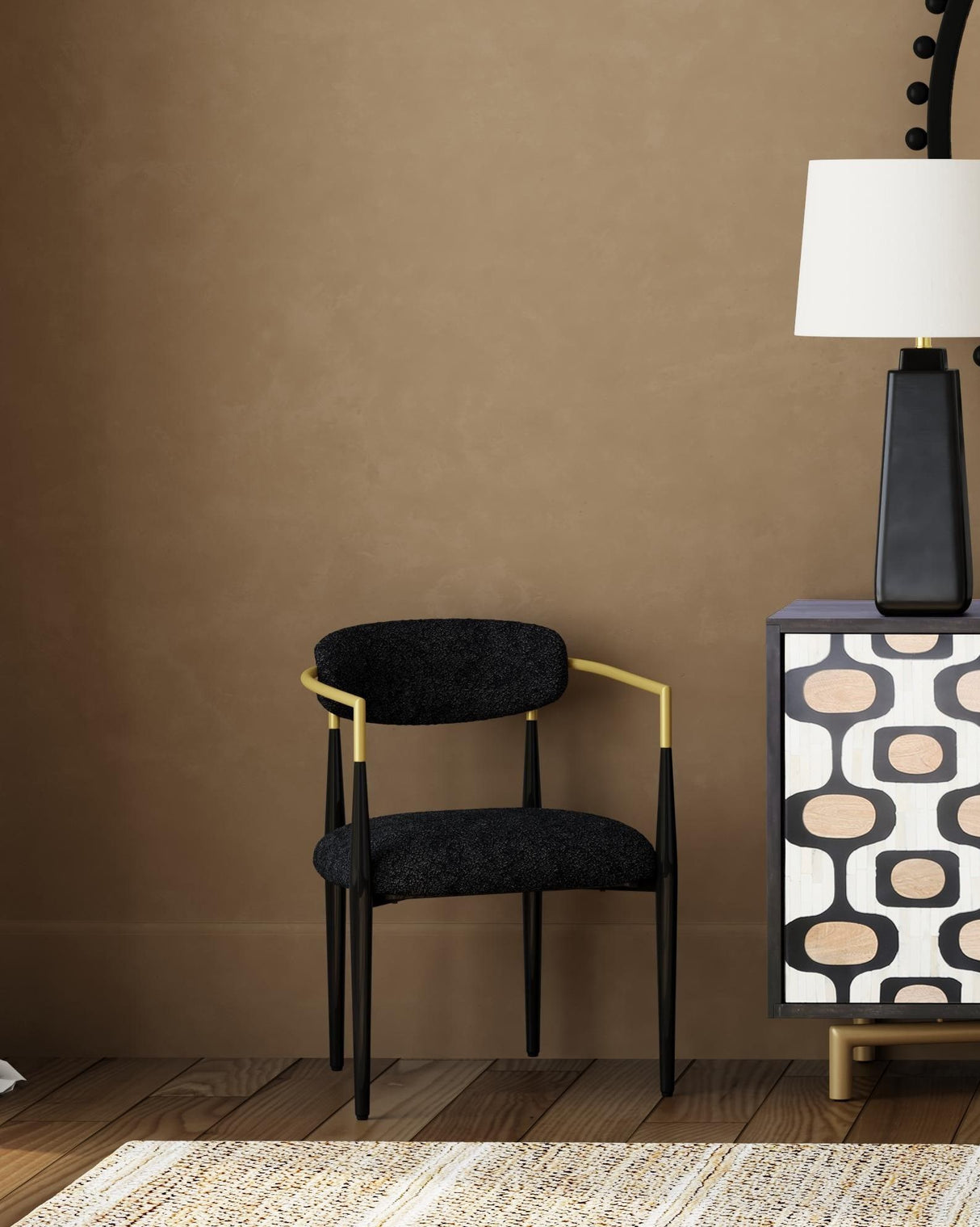 Jenson - Dining Chair - Black / Gold