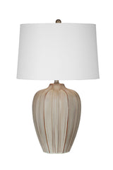 Camilo - Table Lamp - Beige / White