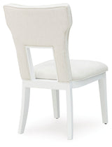 Chalanna - White - Dining Upholstered Side Chair (Set of 2)