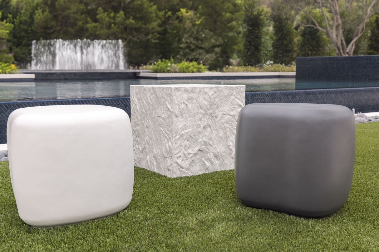 Bazaar - Pebble End Table - Bone