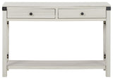 Bayflynn - Whitewash - Console Sofa Table With 2 Drawers