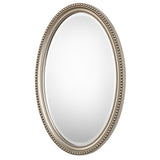 Mirror - Metallic Silver & Brown Antiquing