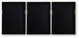 Jossletts - Wall Art Set (Set of 3) - Orange / Black / Ivory