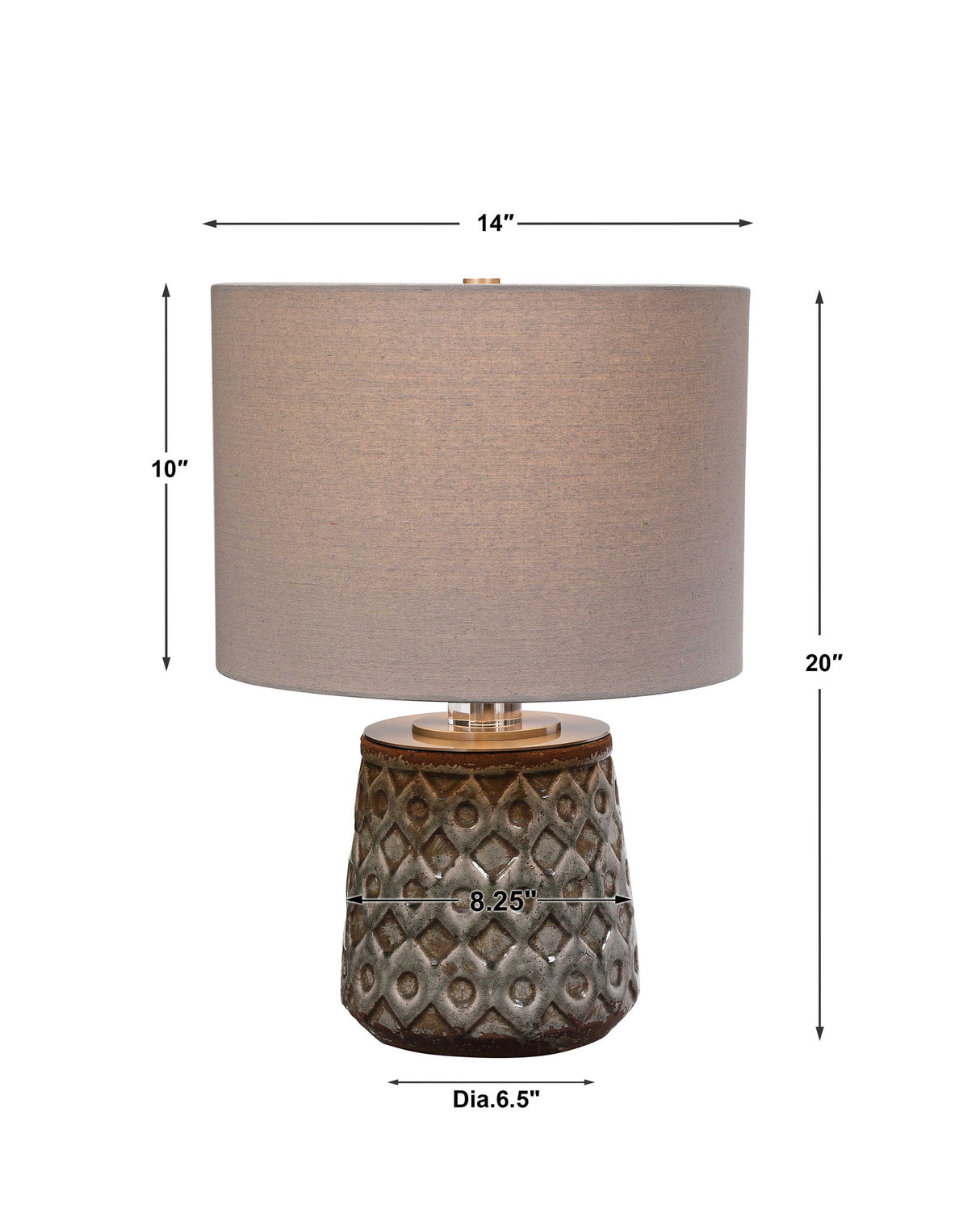 Cetona - Old World Table Lamp - Light Brown