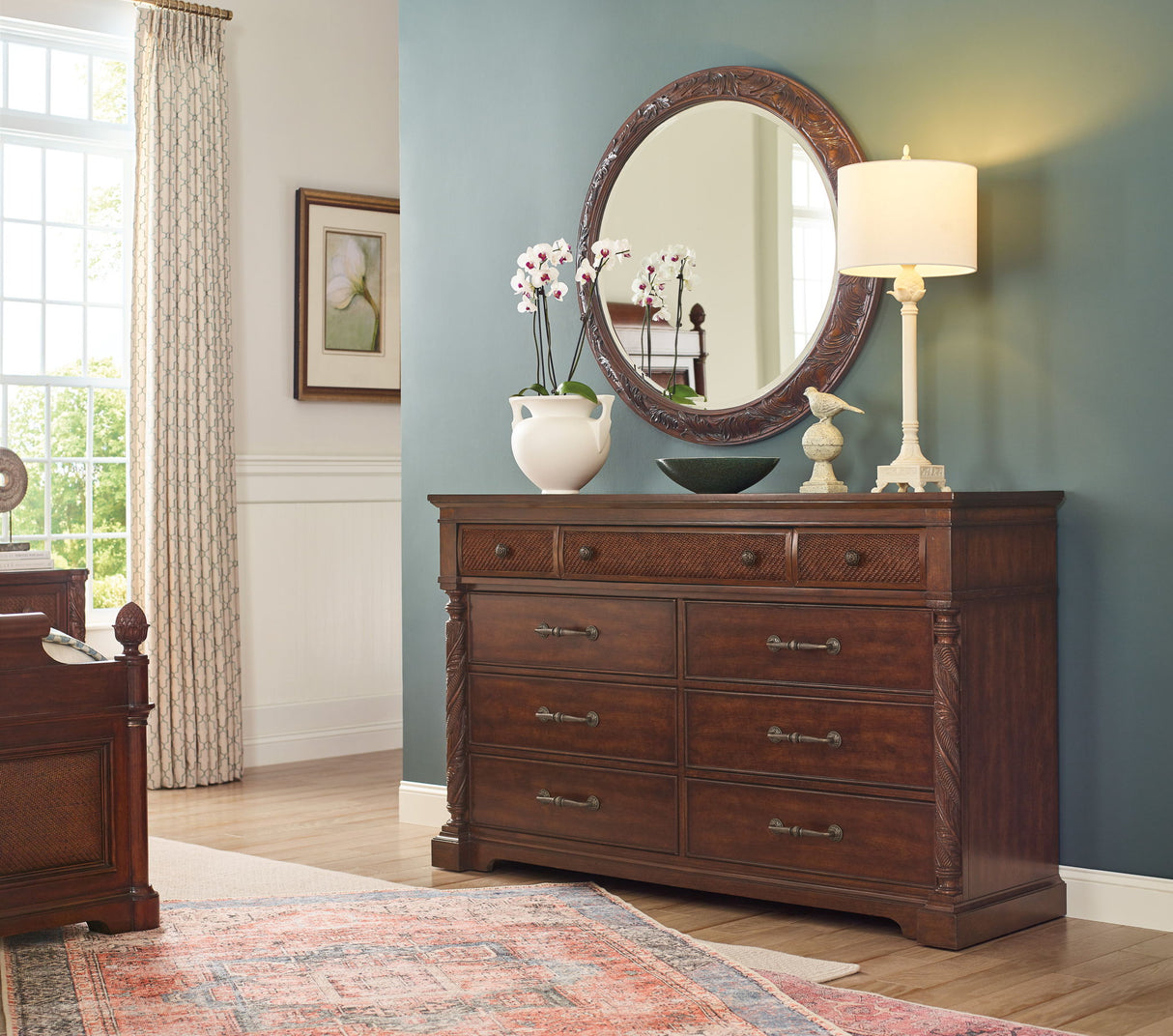 Charleston - Nine-Drawer Dresser - Dark Brown
