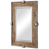 Siringo - Weathered Wood Mirror - Light Brown