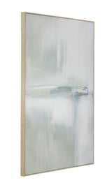 Framed Canvas Calm Reflection - Silver