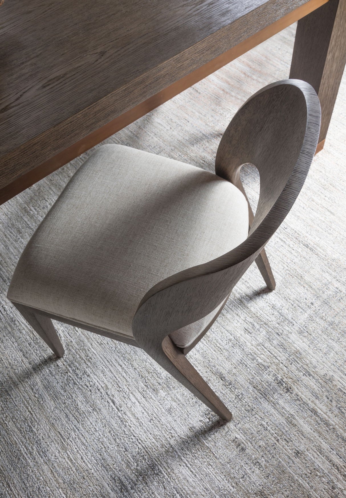 Andare - Dining Side Chair - Dark Brown / Gray