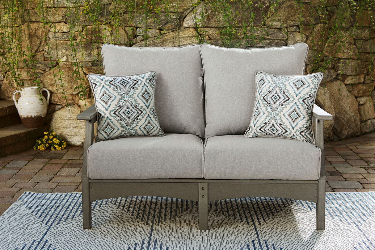Visola - Loveseat w/Cushion - Gray