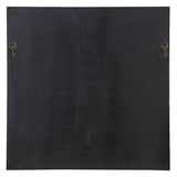 Matty - Antiqued Square Mirrors, Set Of 2 - Black