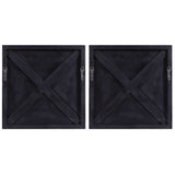 Pickford - Wood Wall Decor - Gray, Dark