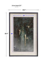 Rustic Patina Grande - Abstract Art - Gray, Dark