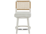 Oasis - Shoreline Swivel Counter Stool - White / Light Brown