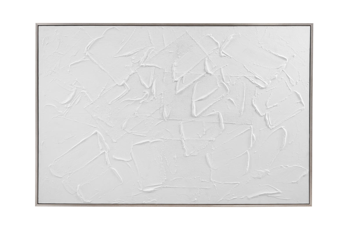 Paradisio - Framed Canvas - White