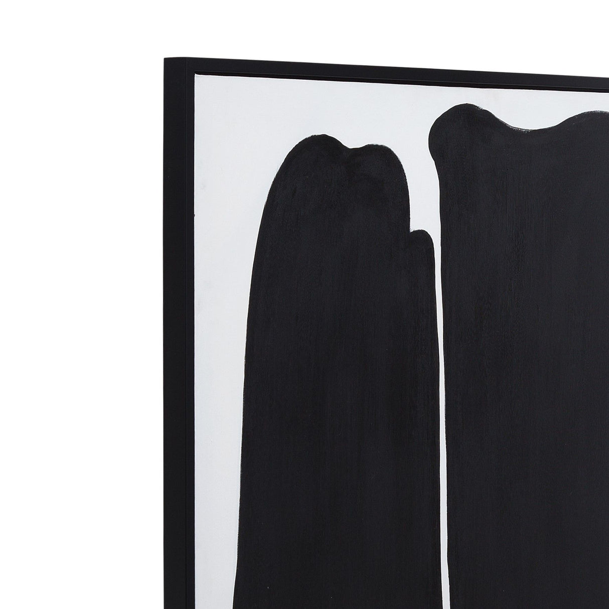 Framed Canvas Parallel Forms - Black
