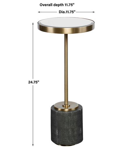 Laurier - Mirrored Accent Table - Gold