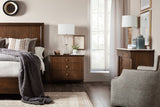 Archives - Three-Drawer Nightstand - Dark Brown