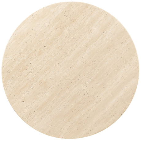 Driftwood - Round Side Table - Beige / Gray