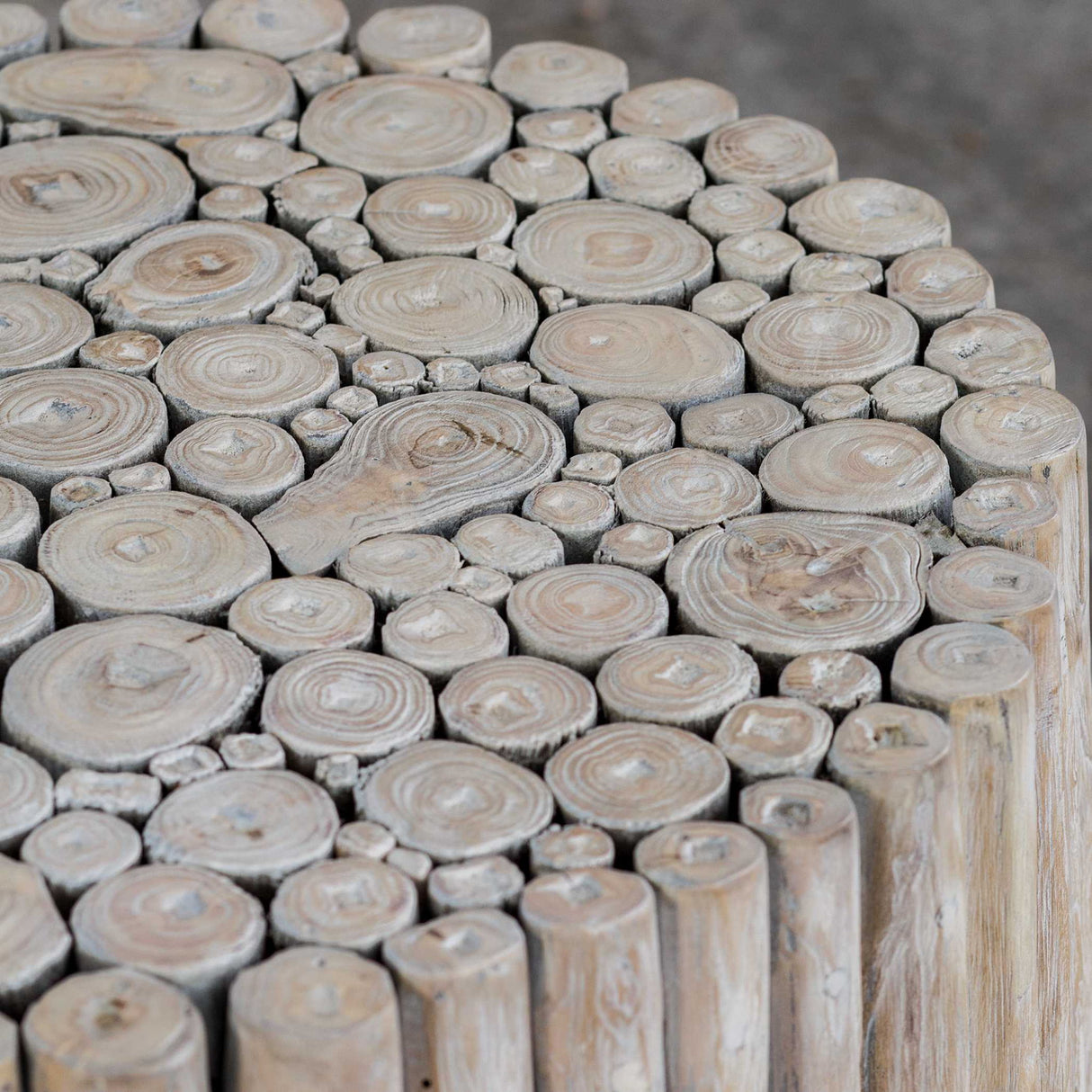 Tectona - Teak End Table - Light Brown