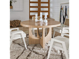 Modern - Callon Round Dining Table - Light Brown