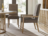 Shadow Play - Rendezvous Round Metal Dining Table With Wooden Top - Light Brown