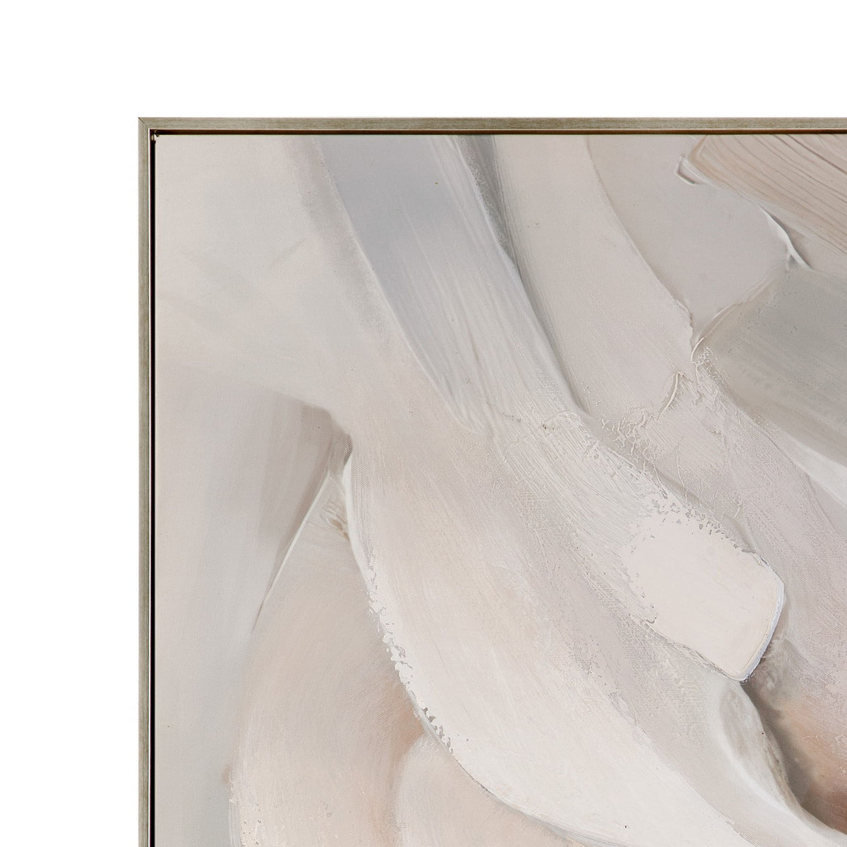 Soft Contours II Framed Canvas - Green
