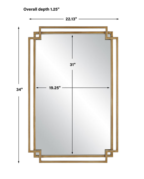 Mirror - Brushed Gold