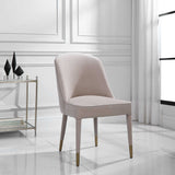 Brie - Armless Chair, Set Of 2 - Champagne