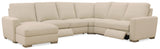 MS - Optimus Five-Seat Power Sectional - Beige