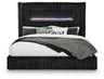 Tayleena - Upholstered Bed With Fireplace And Wireless Audio