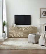 Melange - 78" Big Bang Entertainment Console - Pearl Silver