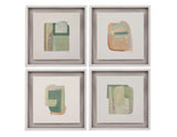 Color Structure II Framed Print - Green
