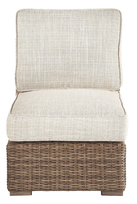 Barnstable  - Beige - Armless Chair w/Cushion