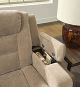 Mixed Motion - Power Reclining Loveseat With Console / Adjustable Headrest
