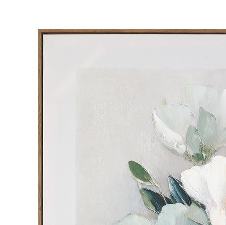 Floral Harmony III Framed Canvas - Pink