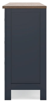 Landocken - Dresser - Brown / Blue