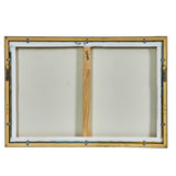 Folded Hills - Framed Landscape Art - Yellow