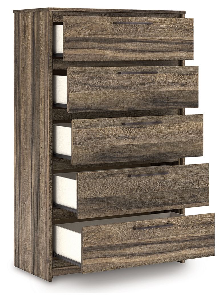Elbrim - Five Drawer Chest - Brown