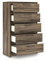 Elbrim - Five Drawer Chest - Brown