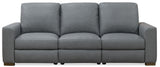 MS - Optimus Three Seat Power Sofa - Dark Gray