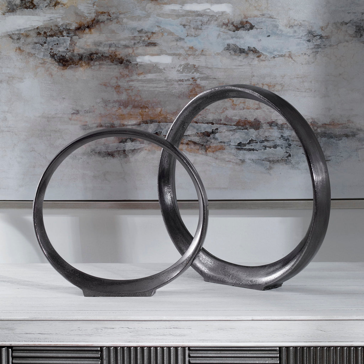 Orbits - Ring Sculptures (Set of 2)