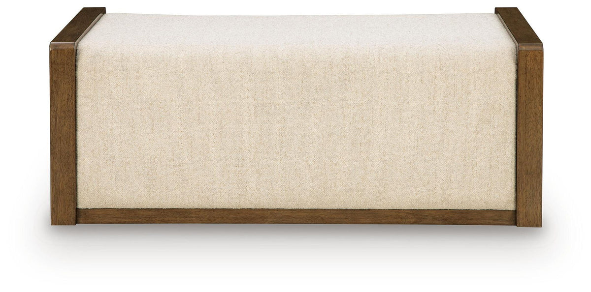 Marxmore - Upholstered Ottoman With Storage - Brown